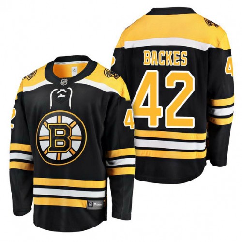 #42 Breakaway Player David Backes Jersey Black