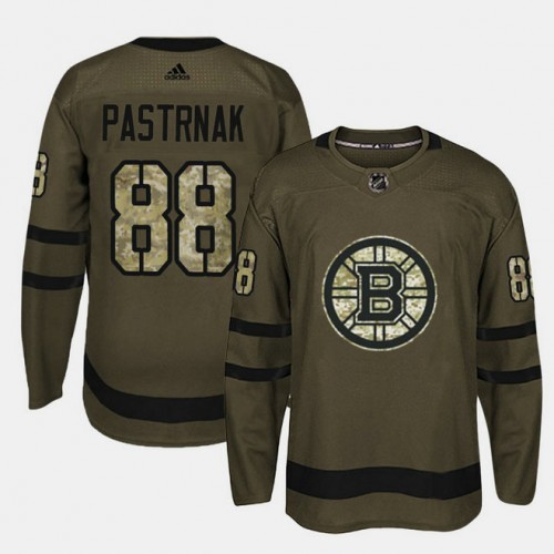 #88 Camo Salute To Service David Pastrnak Jersey