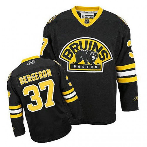 Patrice Bergeron #37 Black Alternate Jersey