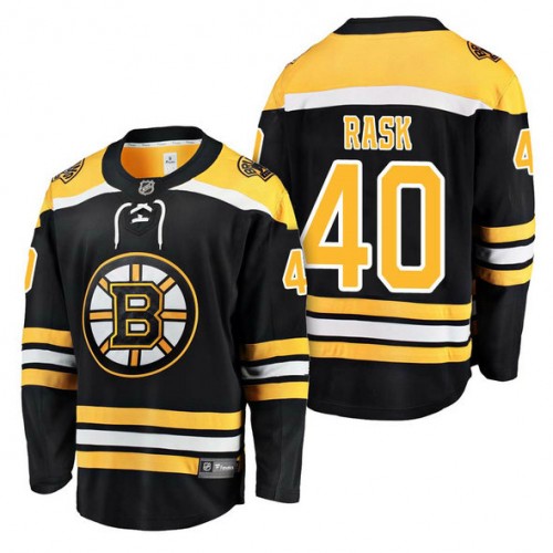 #40 Breakaway Player Tuukka Rask Jersey Black