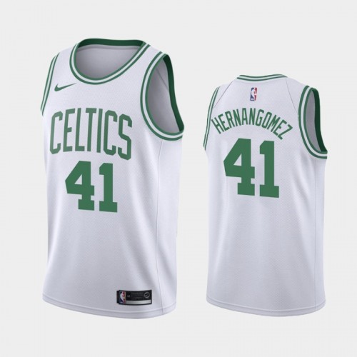 Boston Celtics Juancho Hernangomez Men #41 Association Edition 2021 Trade White Jersey