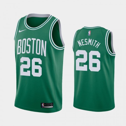 Men's Boston Celtics Aaron Nesmith #26 Icon 2020 NBA Draft First Round Pick Green Jersey