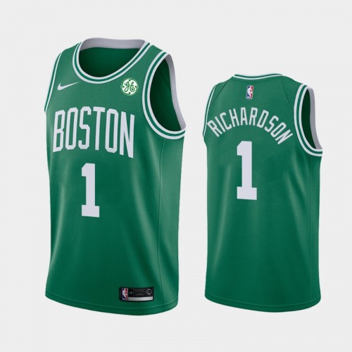 Boston Celtics Josh Richardson Men #1 Icon Edition 2021 Trade Green Jersey