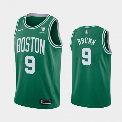 Boston Celtics Moses Brown Men's #9 Icon Edition Green Jersey