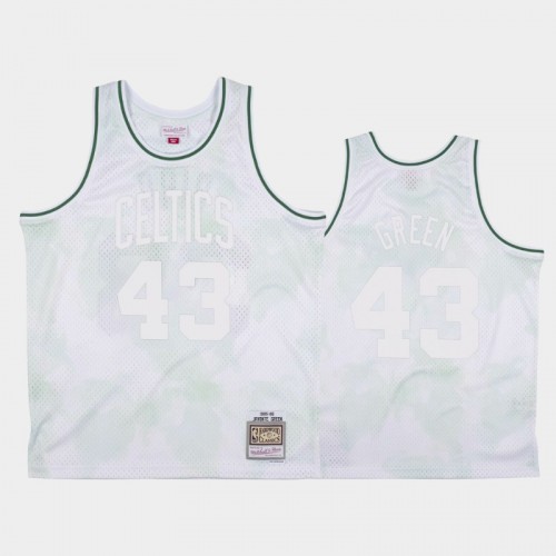 Boston Celtics #43 Javonte Green White 1985-86 Cloudy Skies Jersey - Hardwood Classics