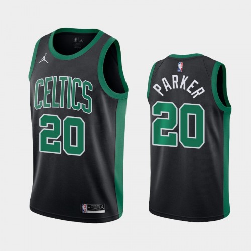 Men's Boston Celtics #20 Jabari Parker 2021 Statement Black Jersey