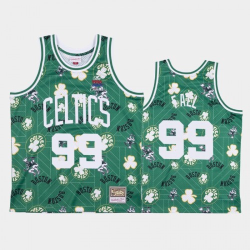 Tacko Fall Boston Celtics #99 Green Tear Up Pack Hardwood Classics Jersey