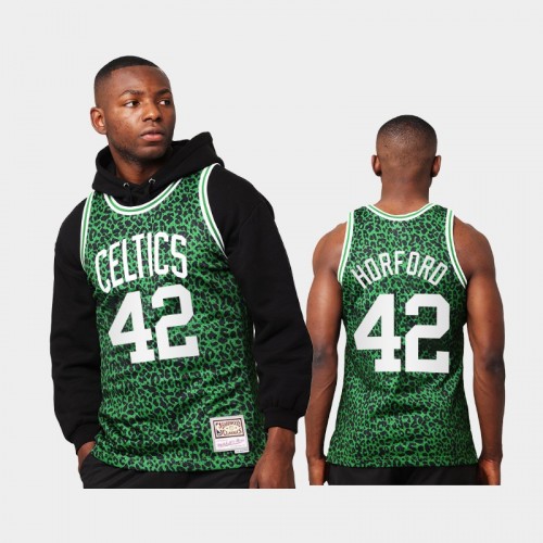 Boston Celtics Al Horford Men #42 Wild Life Green HWC Swingman Jersey