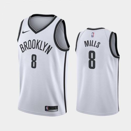 Brooklyn Nets Patrick Mills Men #8 Association Edition White Jersey