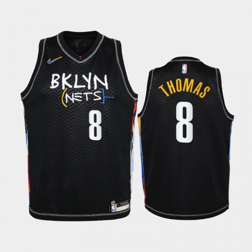 Brooklyn Nets Cameron Thomas Youth #8 City Edition Black Jersey
