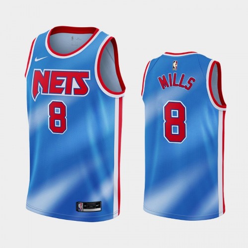 Brooklyn Nets Patrick Mills Men #8 Classic Edition Blue Jersey