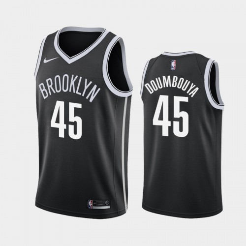 Brooklyn Nets Sekou Doumbouya Men #45 Icon Edition Black Jersey