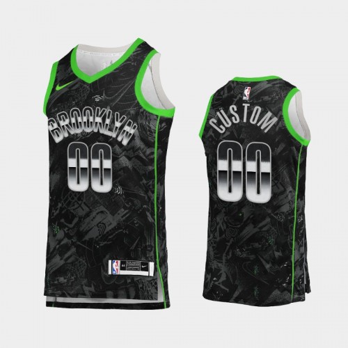 Men's Brooklyn Nets Custom Select Series Black Jersey