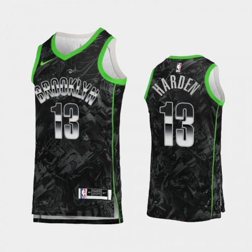 Men's Brooklyn Nets James Harden Select Series Black Jersey