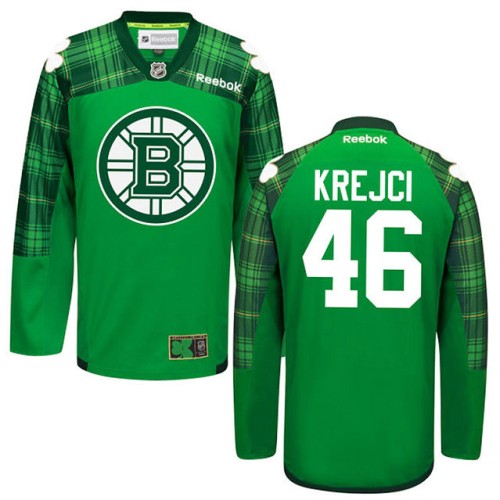 David Krejci #46 Green St. Patrick's Day Jersey