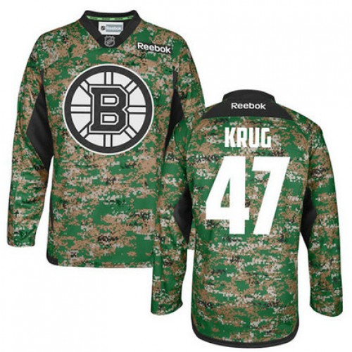 Torey Krug #47 Camo Veteran's Day Practice Jersey