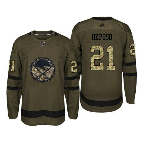 #21 Kyle Okposo Camo Salute To Service Jersey