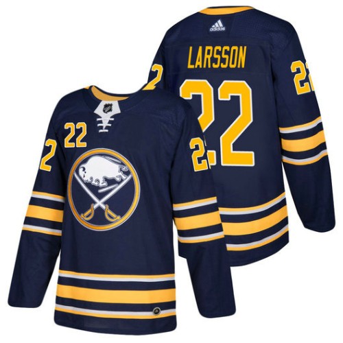 #22 Johan Larsson Navy 2018 New Season Home Authentic Jersey