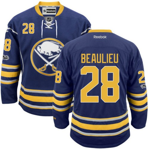 #28 Nathan Beaulieu Blue 2017 Draft Premier Hockey Jersey