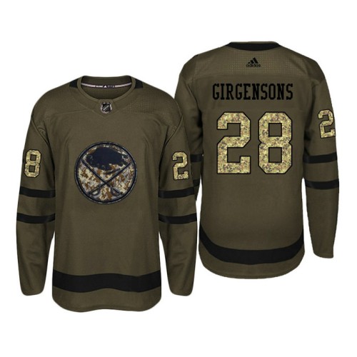#28 Zemgus Girgensons Camo Salute To Service Jersey