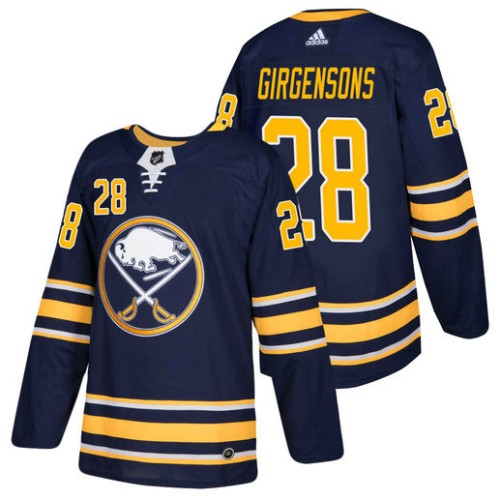 #28 Zemgus Girgensons Navy 2018 New Season Home Authentic Jersey
