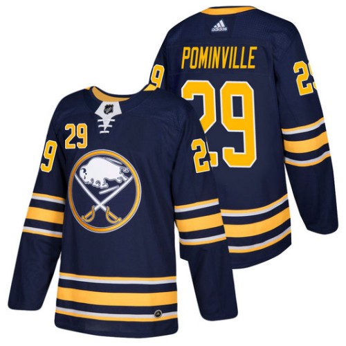 #29 Jason Pominville Navy 2018 New Season Player Home Jersey