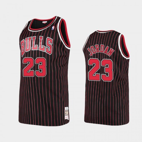 Bulls #23 Michael Jordan 1995-96 Hardwood Classics Black Jersey