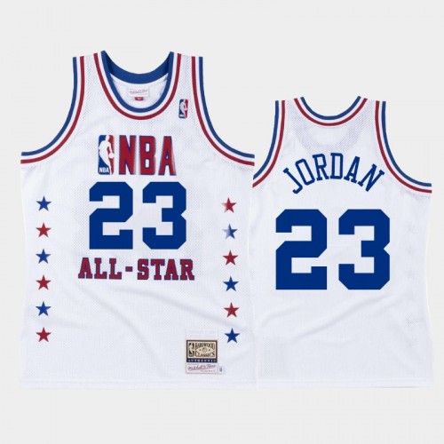 Bulls #23 Michael Jordan 1988 NBA All-Star Eastern Conference White Jersey
