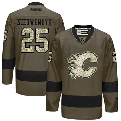 Joe Nieuwendyk #25 Green Camo Player Jersey