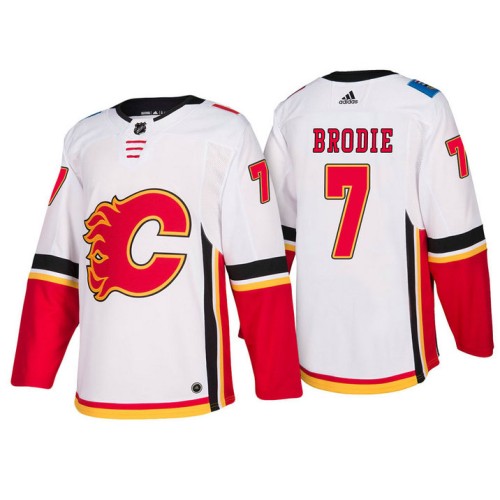 #7 T. J. Brodie White 2017-2018 Season Away Jersey