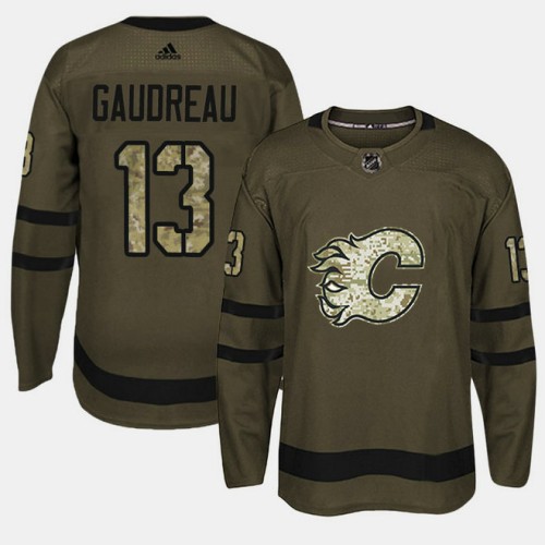 #13 Camo Salute To Service Johnny Gaudreau Jersey