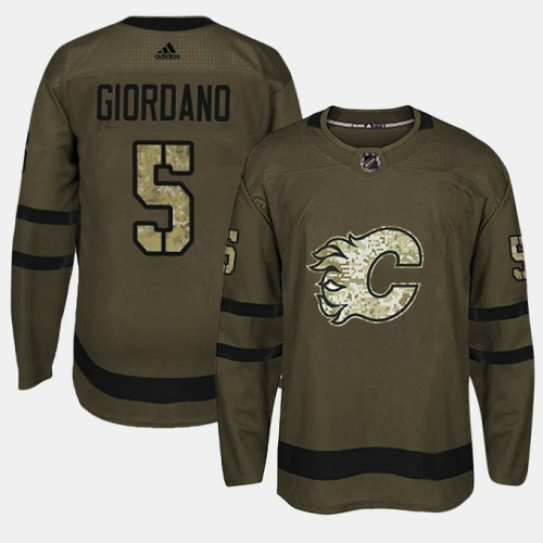 #5 Camo Salute To Service Mark Giordano Jersey