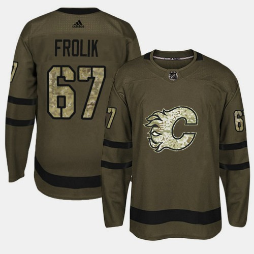 #67 Camo Salute To Service Michael Frolik Jersey