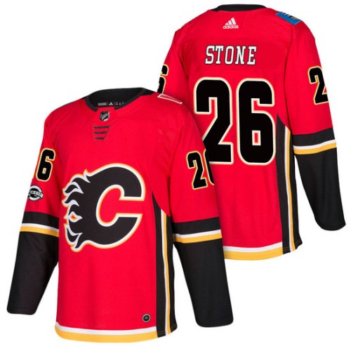 #26 Michael Stone Red 2018 New Season Home Authentic Jersey With Anniversary Patch