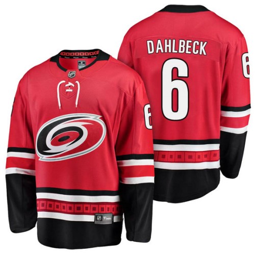 #6 Breakaway Player Klas Dahlbeck Home Jersey Red