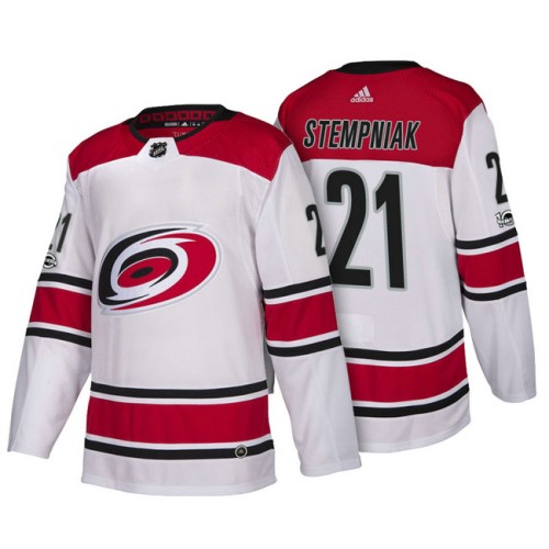 #21 Lee Stempniak White 2018 New Season Team Road Jersey