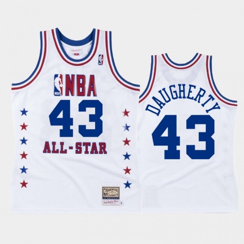 Cavaliers #43 Brad Daugherty 1988 NBA All-Star Eastern Conference White Jersey