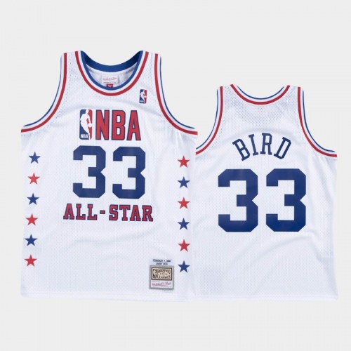 Celtics #33 Larry Bird 1988 NBA All-Star White Jersey