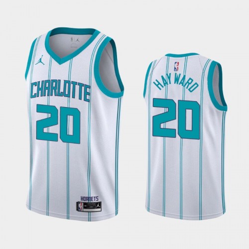 Men's Charlotte Hornets Gordon Hayward #20 2020-21 Association White Jersey