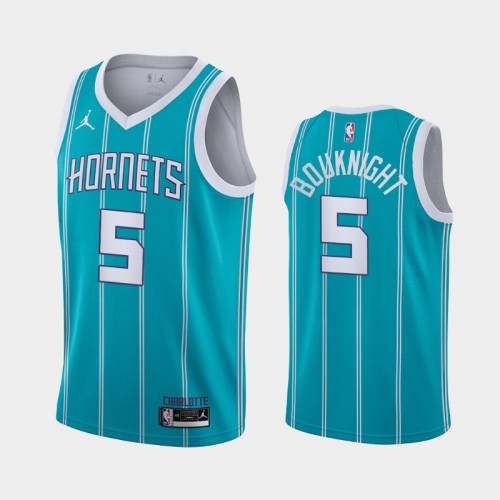 Charlotte Hornets James Bouknight Men #5 Icon Edition Teal Jersey