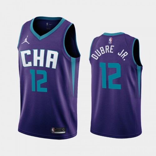Charlotte Hornets Kelly Oubre Jr. Men #12 Statement Edition 2021 Trade Purple Jersey