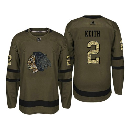 #2 Duncan Keith Camo Salute To Service Jersey