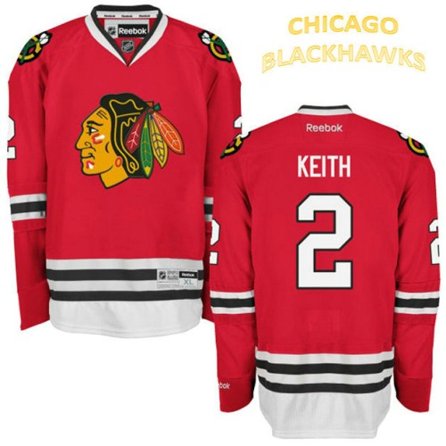 #2 Duncan Keith Red Home Premier Jersey