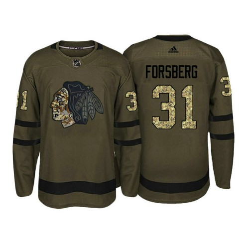 #31 Anton Forsberg Camo Salute To Service Jersey