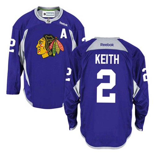 Duncan Keith #2 Purple Practice Jersey
