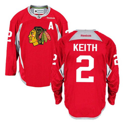 Duncan Keith #2 Red Practice Jersey