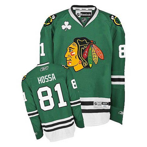 Marian Hossa #81 Green Premier Jersey