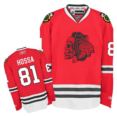 Marian Hossa #81 Red Red Skull Jersey