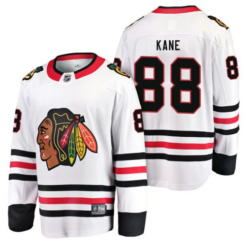 #88 Breakaway Away Patrick Kane Jersey White