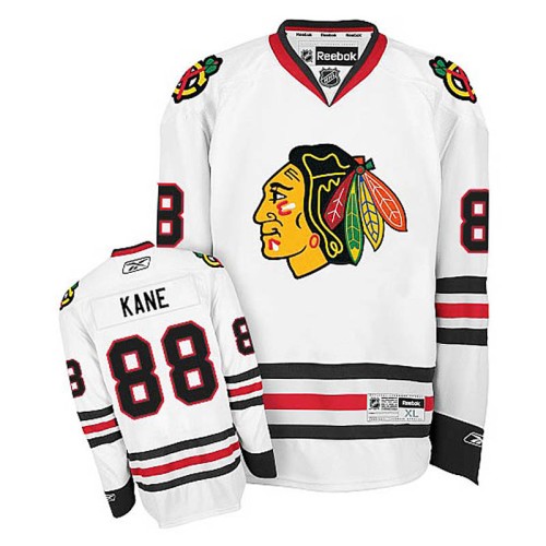 Patrick Kane #88 White Away Jersey